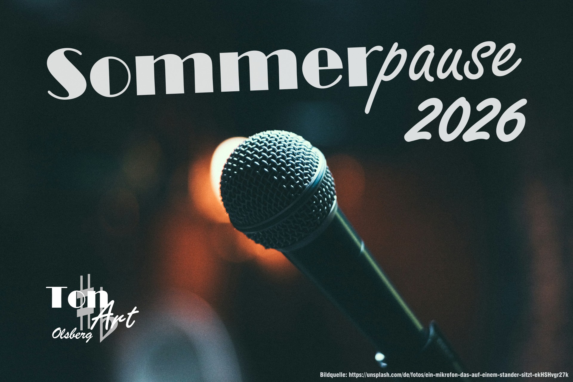 Unser Chor ist in der Sommerpause